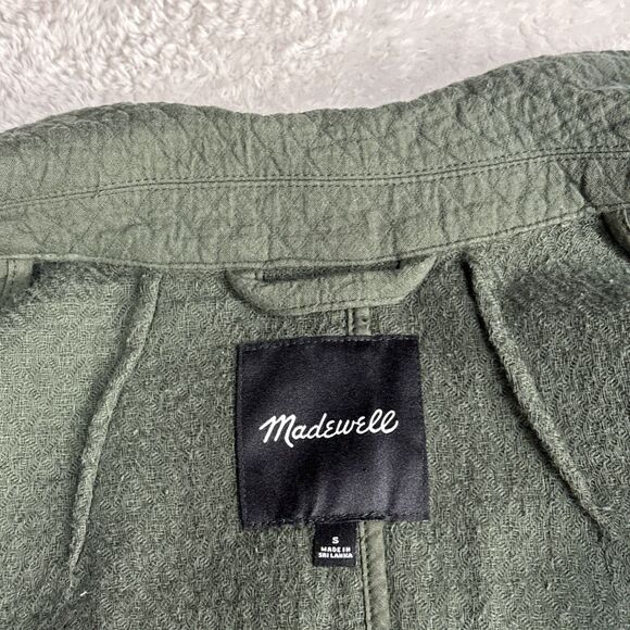 Madewell Shaw Blazer Diamond Jacquard women’s Small Forrest Green - Picture 6 of 9